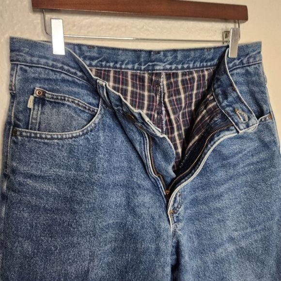 L.L. Bean Double L Flannel Lined Clasic Fit Jeans Men's Size 34x32 - Picture 9 of 9